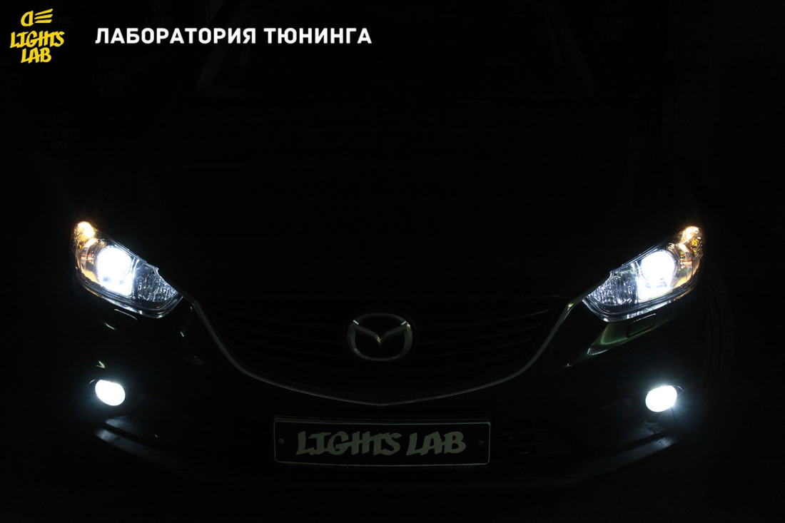 Замена ламп и полировка фар Mazda 6 GJ