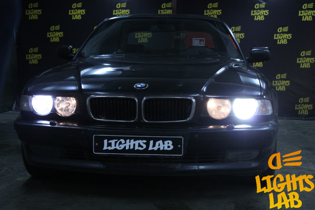 BMW E38 — замена линз на Hella R