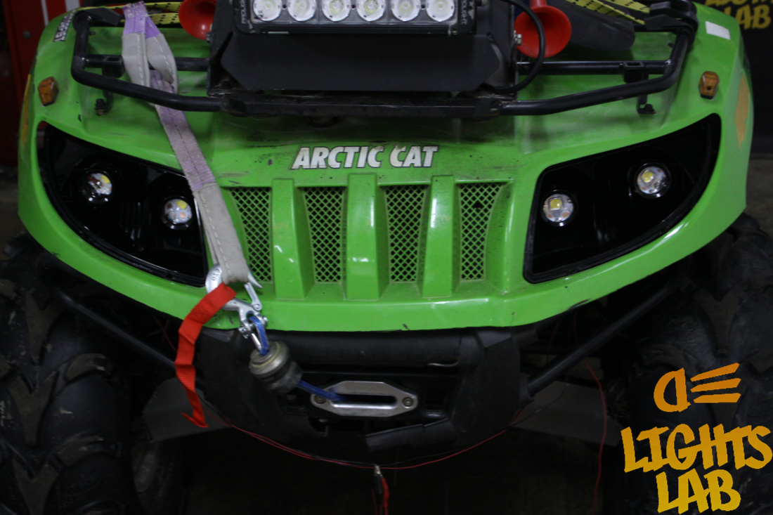 Arctic Cat 700 — тюнинг фар установка доп света